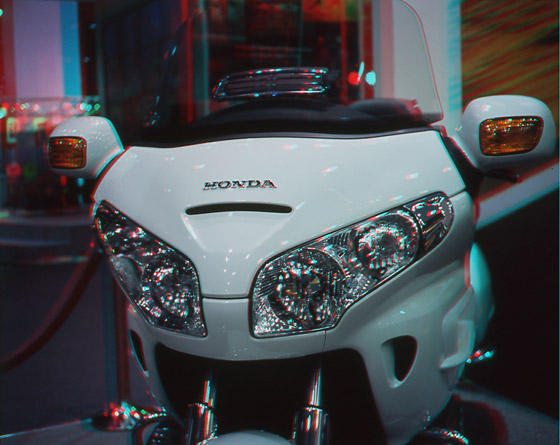 Motorcycle anaglyph